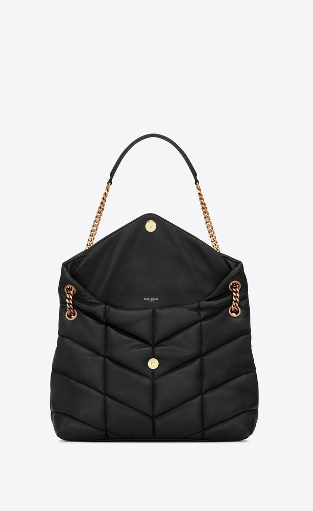 Y Puffer Medium Chain Bag in Quilted Lambskin