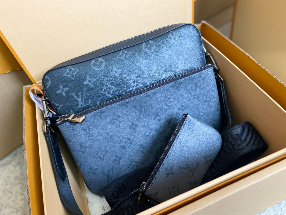 LOUIS VUITTON M69443 Trio Messenger Canvas Bag 25×18.5×7cm