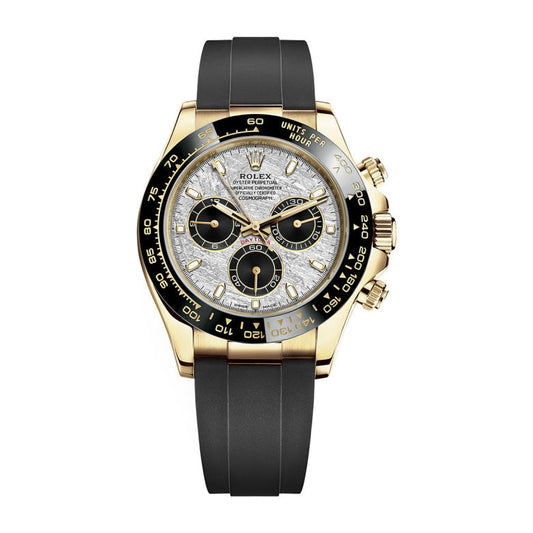 RLX Cosmograph Daytona Meteorite Dial Yellow Gold Oysterflex Watch 116518LN
