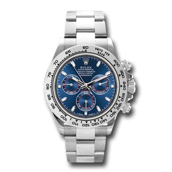 RLX Cosmograph Daytona 18k White Gold Blue Dial 116509-0071