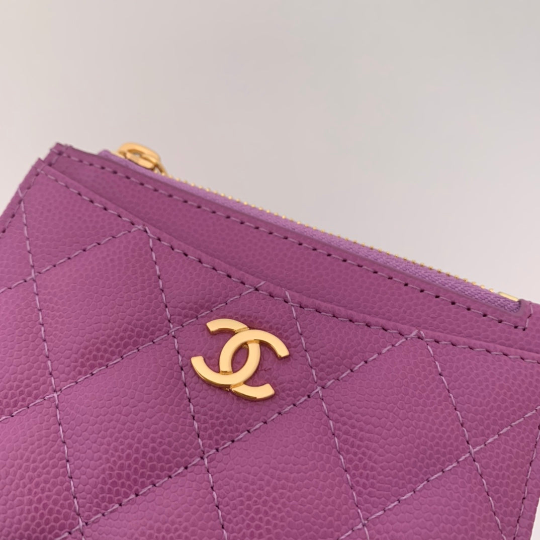 cc Flat Card Holder Purple Bag For Women 11.5cm/4.5in