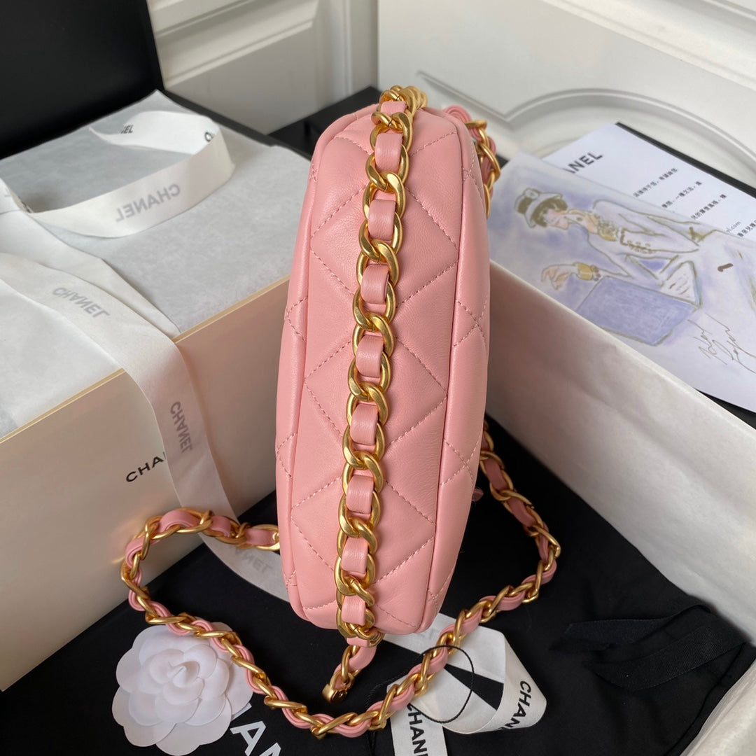 Chanel 23kHobo Bag 23x23x6cm pink