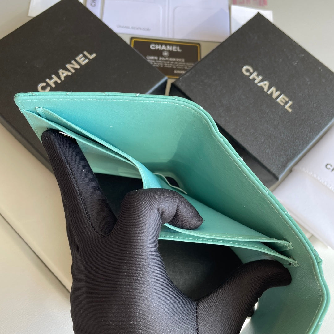 cc Small Classic Flap Wallet Mint Bag For Women 10.5cm/4.1in