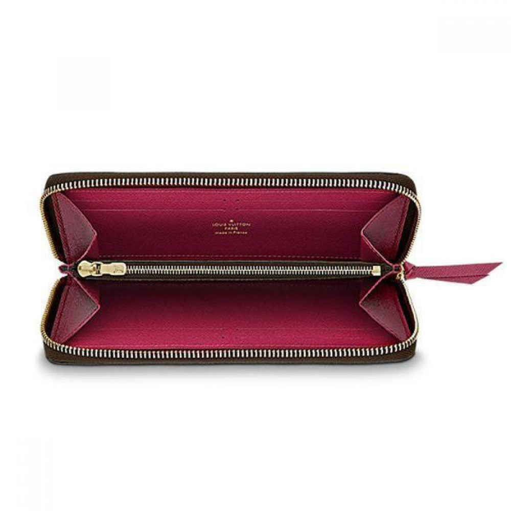 L Monogram Canvas Clemence Wallet M60742 Fuchsia