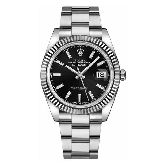 Rlx Datejust 41 Black Dial Oyster Bracelet Men's Watch 126334-0017