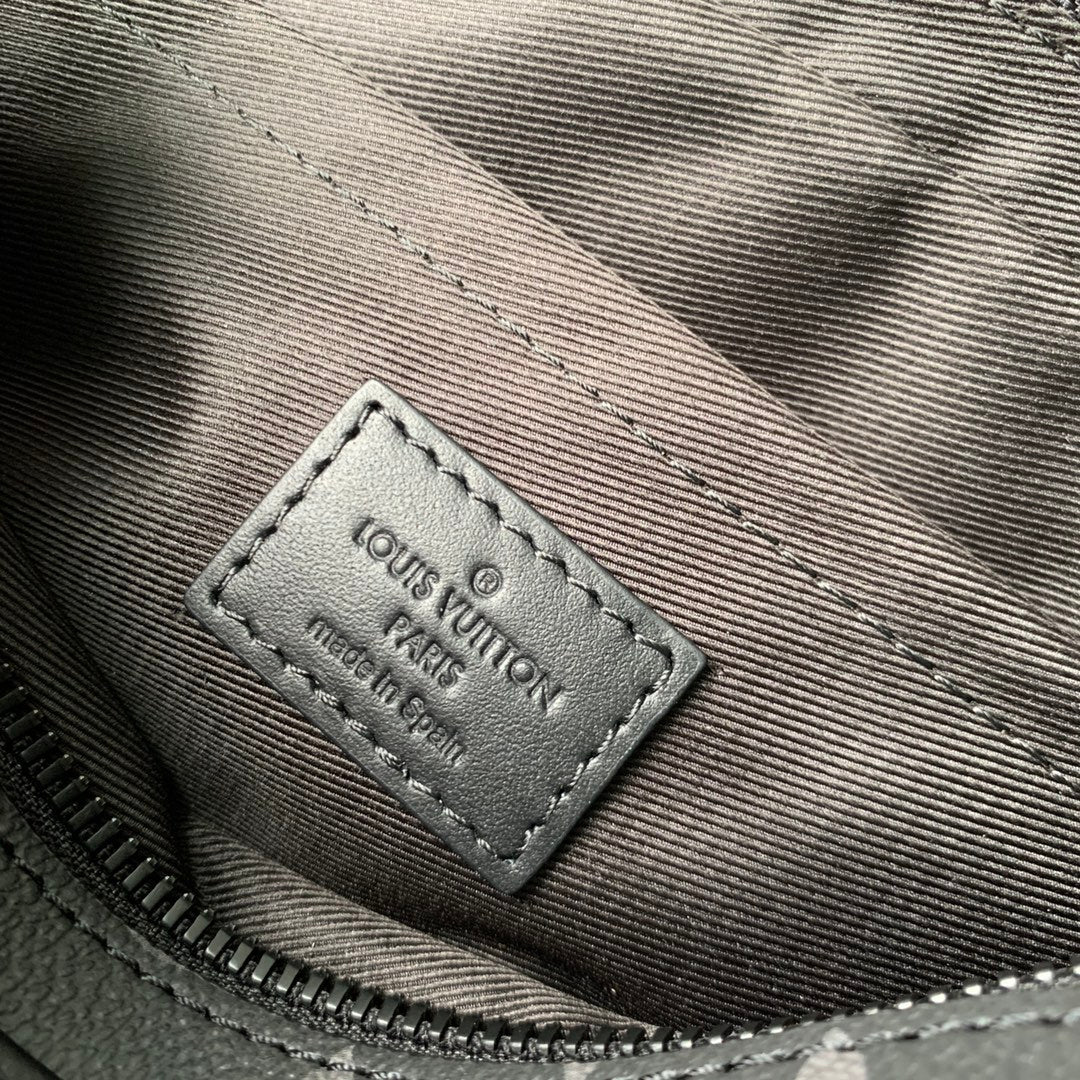 Louis Vuitton M46795 Steamer Bag 24x17x5cm Black