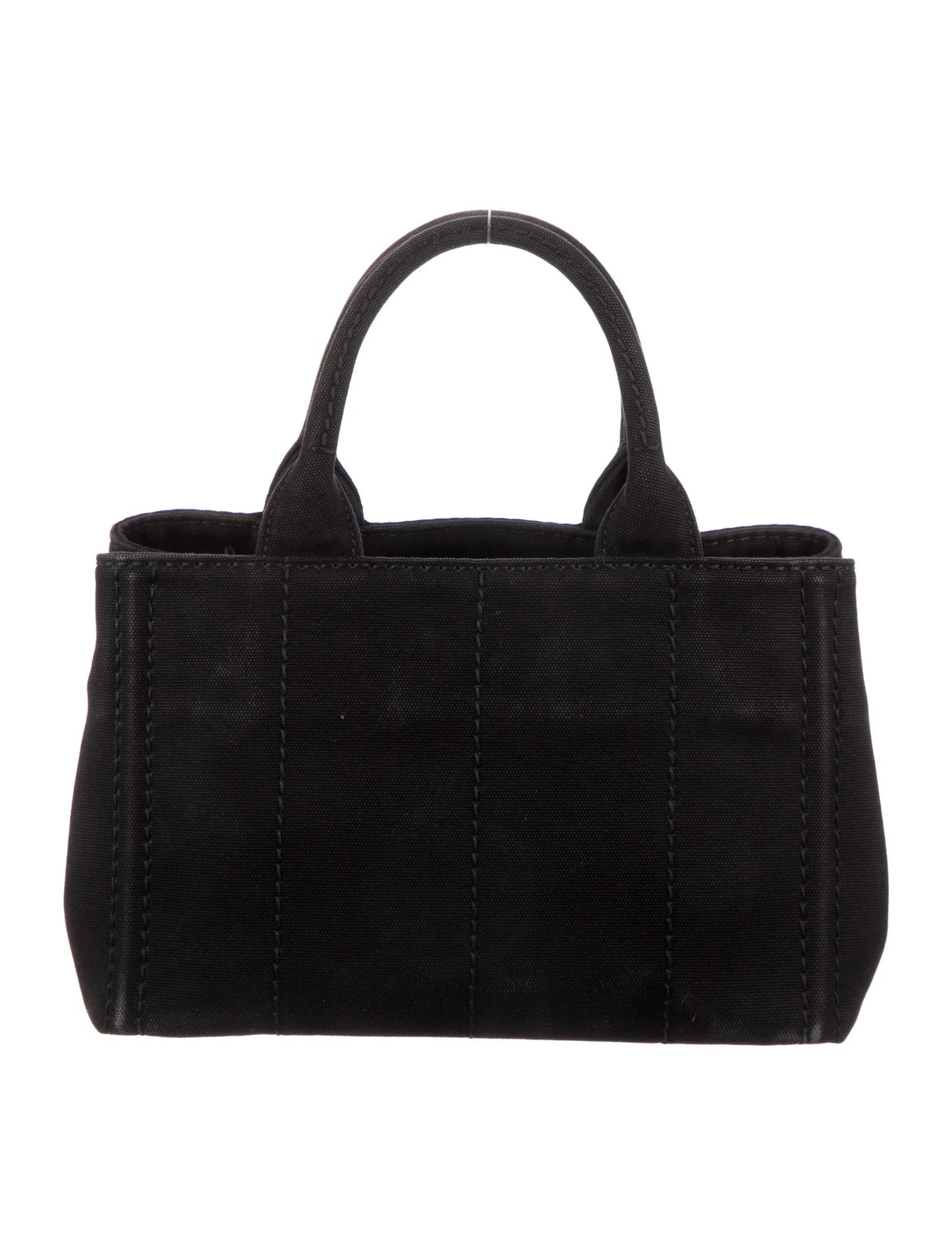 PP Small Cotton Canvas Tote in Black