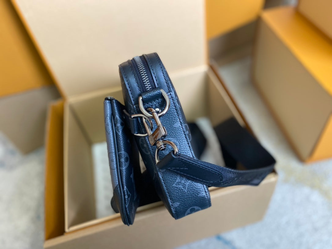 LOUIS VUITTON M69443 Trio Messenger Canvas Bag 25×18.5×7cm