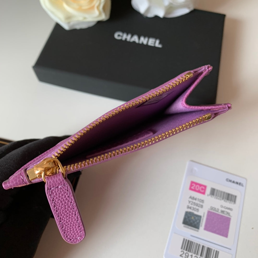 cc Flat Card Holder Purple Bag For Women 11.5cm/4.5in