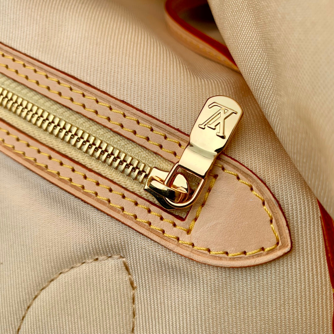 LOUIS VUITTON Damier Giant Neverfull MM Peach N40668