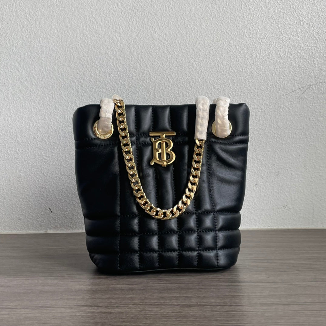 Burberry Black Mini Lola Bucket Bag