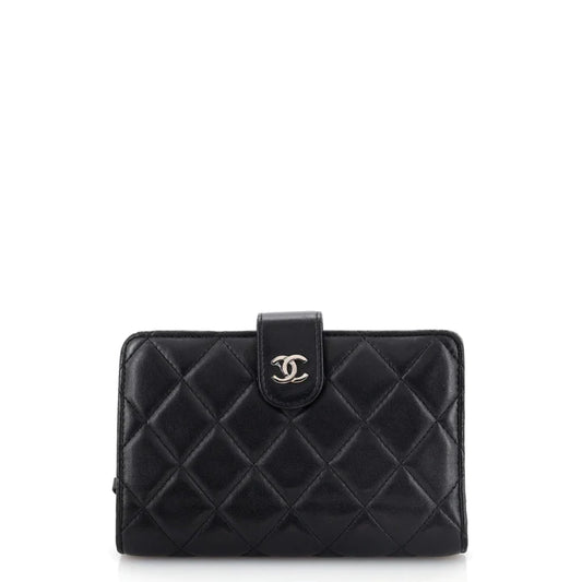 CC French Wallet Quilted Lambskin