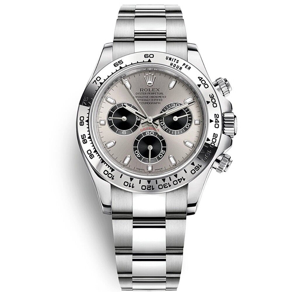 RLX White Gold Daytona 116509 Steel and Black