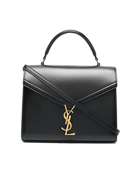 Y Cassandra Medium Top Handle Bag in Shiny Leather