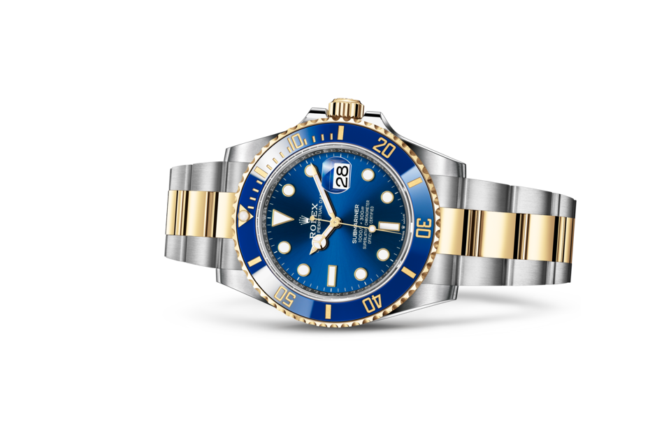 Rlx Perpetual Submariner Date 41mm Blue Dial Yellow Gold 126618LB