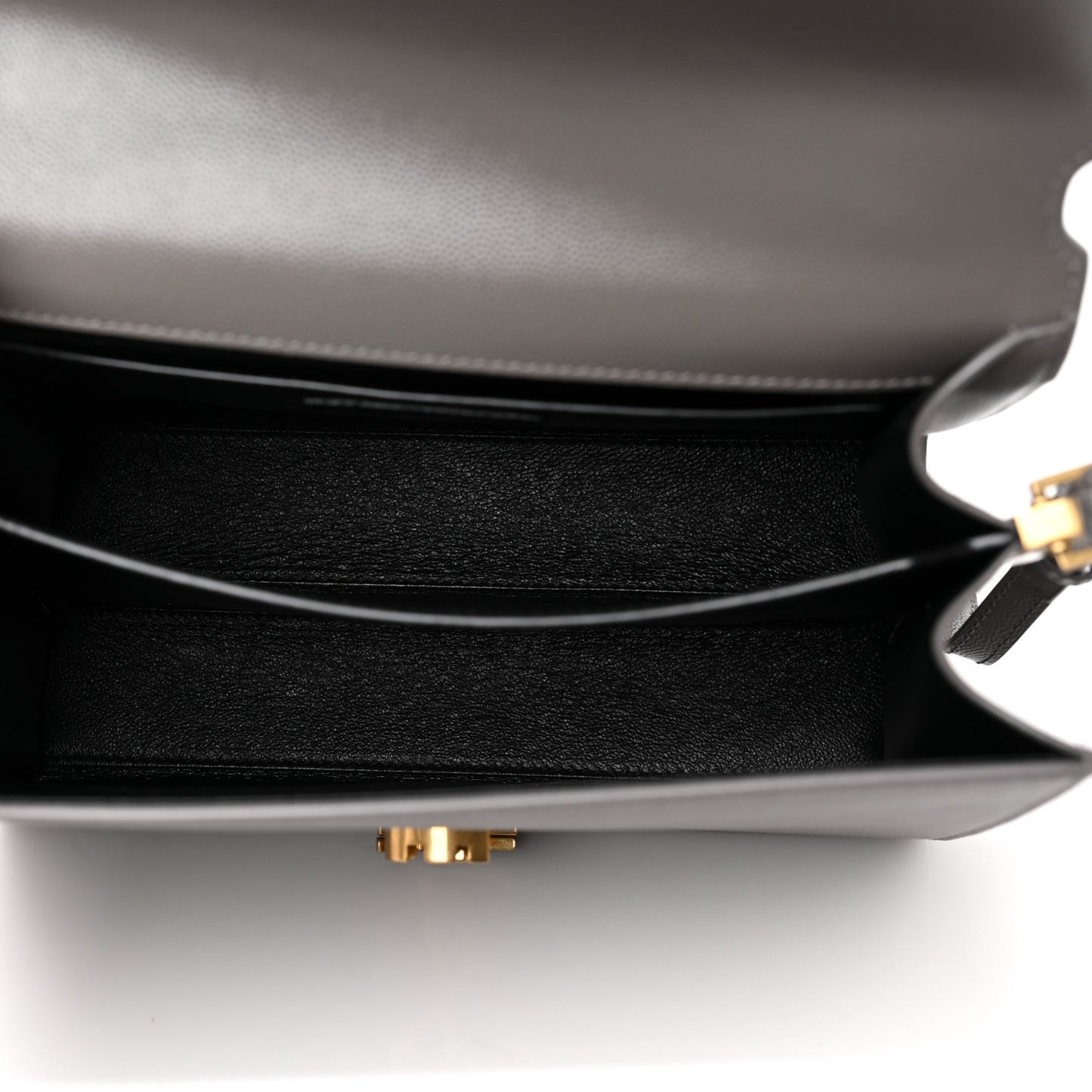 Y Cassandra Medium Top Handle in Box Y Leather and Suede