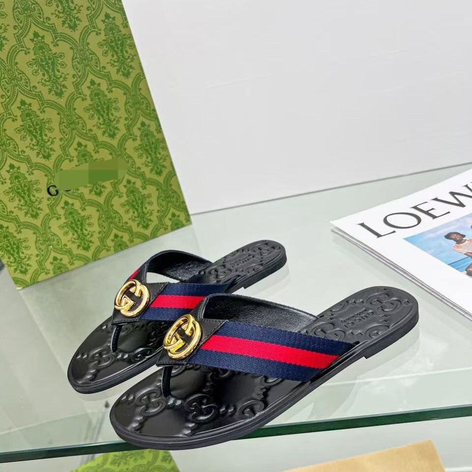 Fashion Metal Buckle Flip Flop Sandals