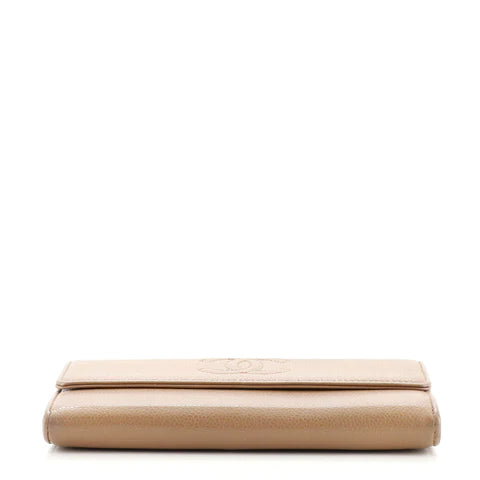 CC Timeless CC Flap Wallet Caviar Long