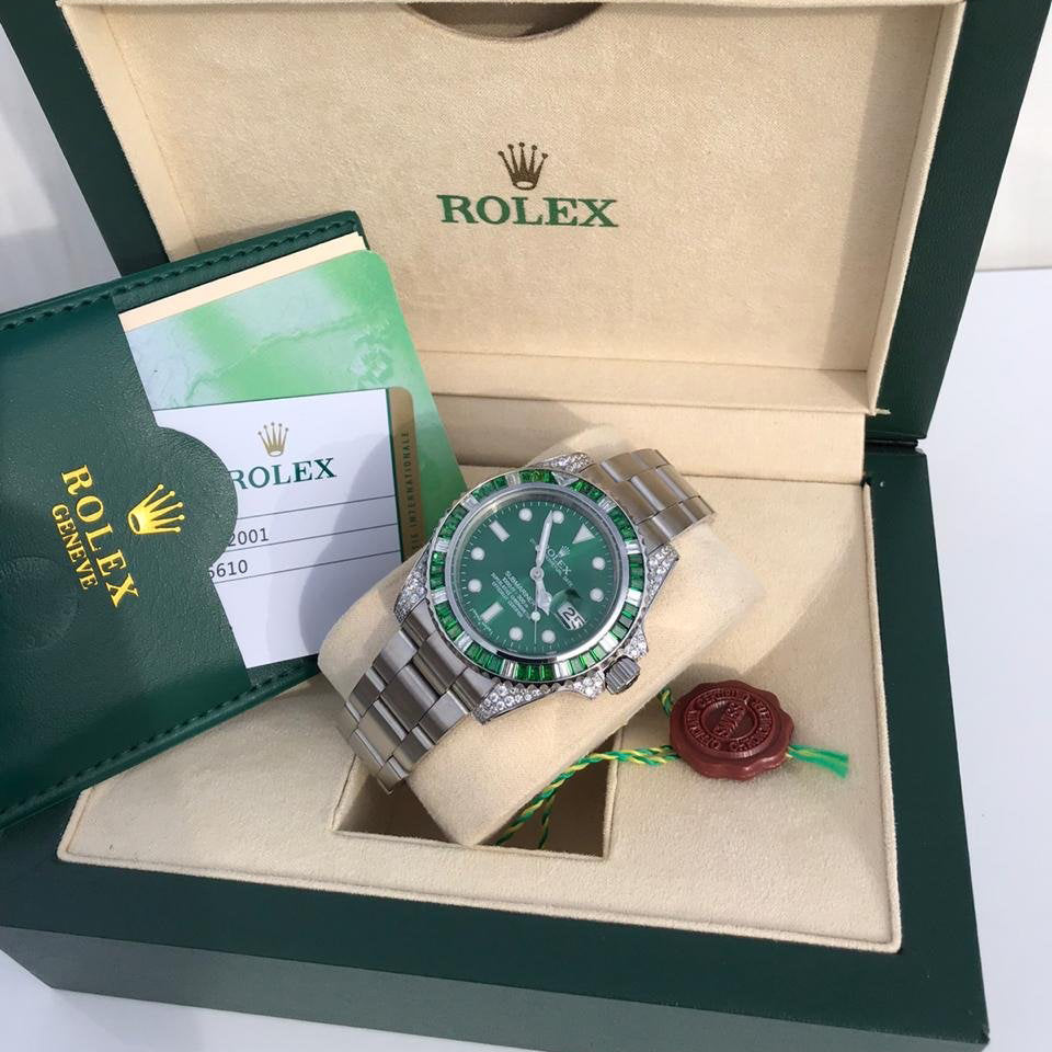 Rlx Submariner Date 116659 SABR 18K White Gold Diamonds Sapphires UNWORN