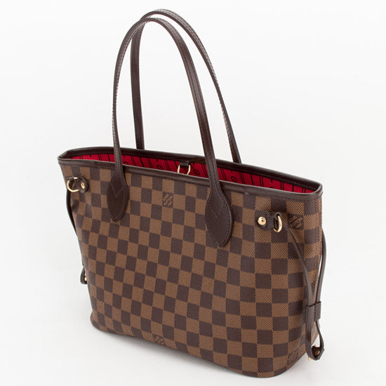 L N51109 Neverfull PM Shoulder Bag Damier Ebene Canvas
