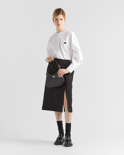 PP Leather shoulder bag - Black