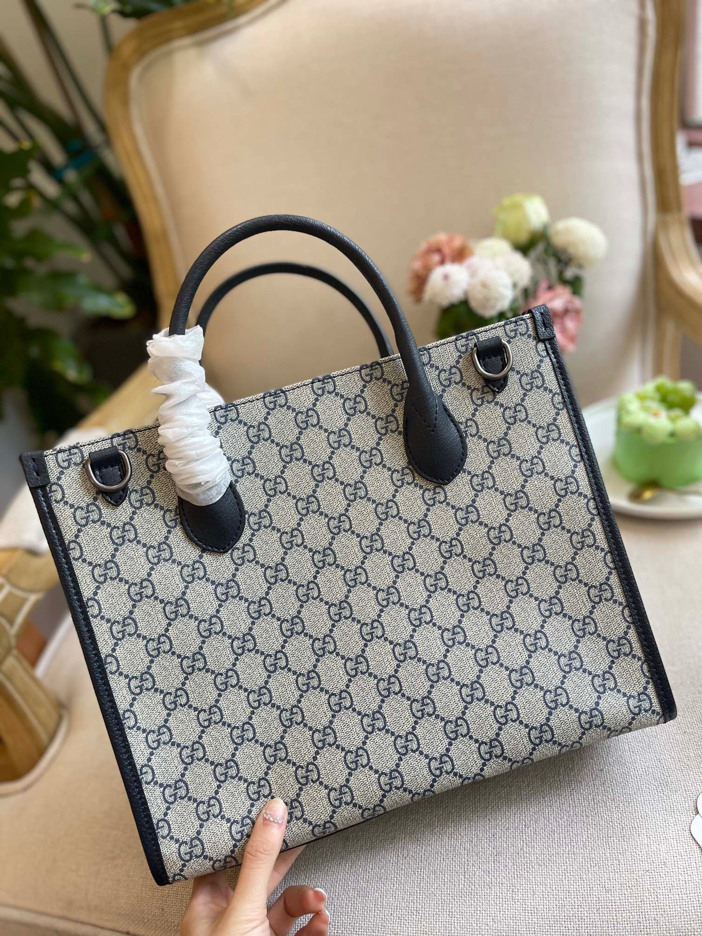 GC460 Mini/Small Tote Bag with InterlockingGG