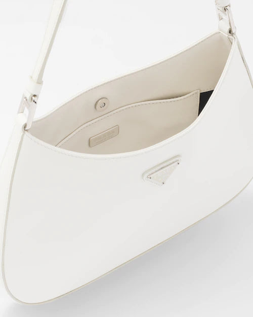 PP Cleo brushed leather shoulder bag - White