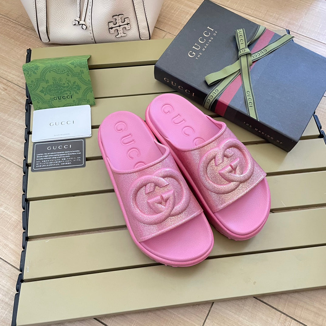 Fashion Colorful Platform Slippers