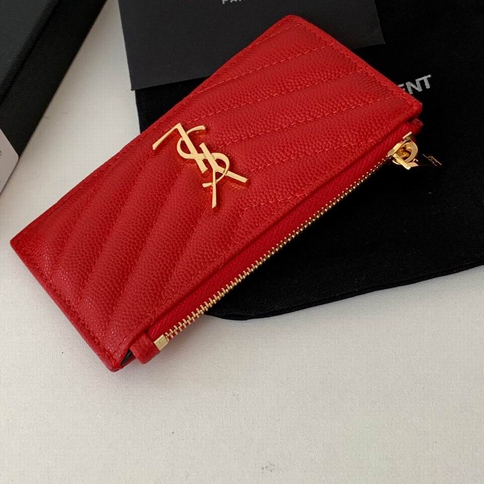 Y  wallet red apricot  SIZE:13x8CM  13
