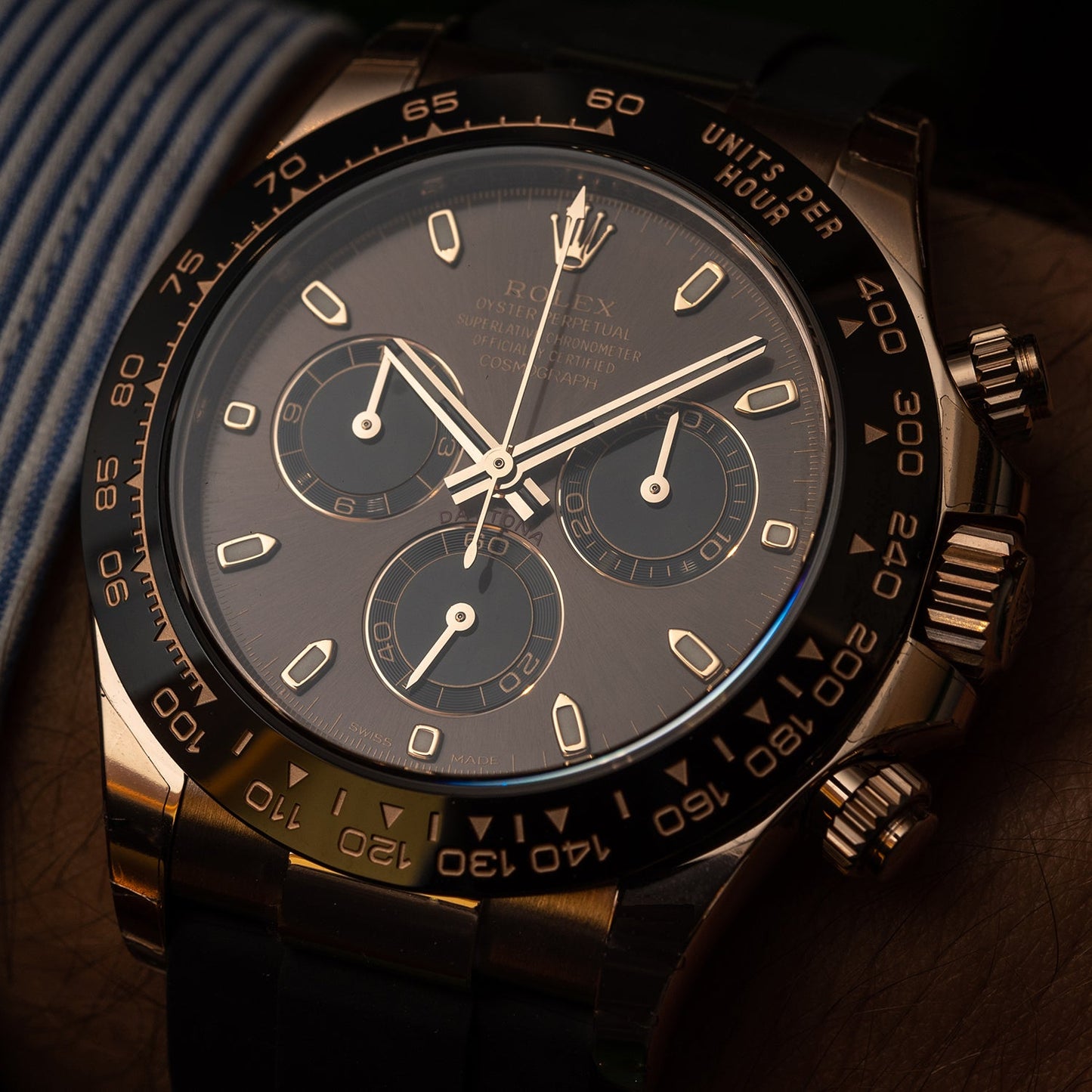 RLX Cosmograph Daytona Everose Gold Oysterflex M116515LN-0041