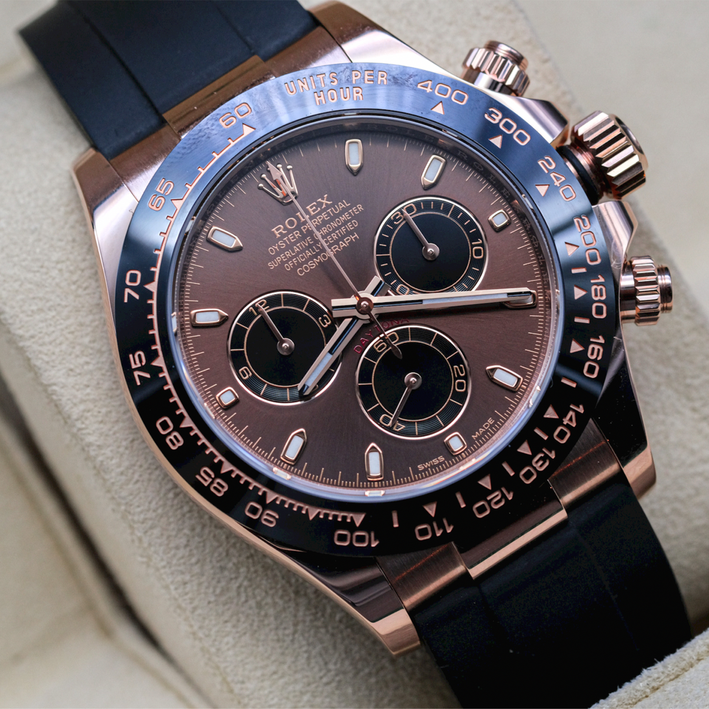 RLX Cosmograph Daytona Everose Gold Oysterflex M116515LN-0041