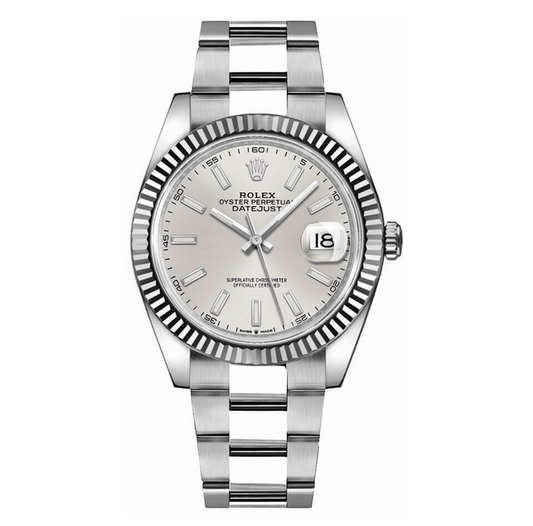 Rlx Datejust 41 Silver Dial Oyster Bracelet Watch 126334-0003