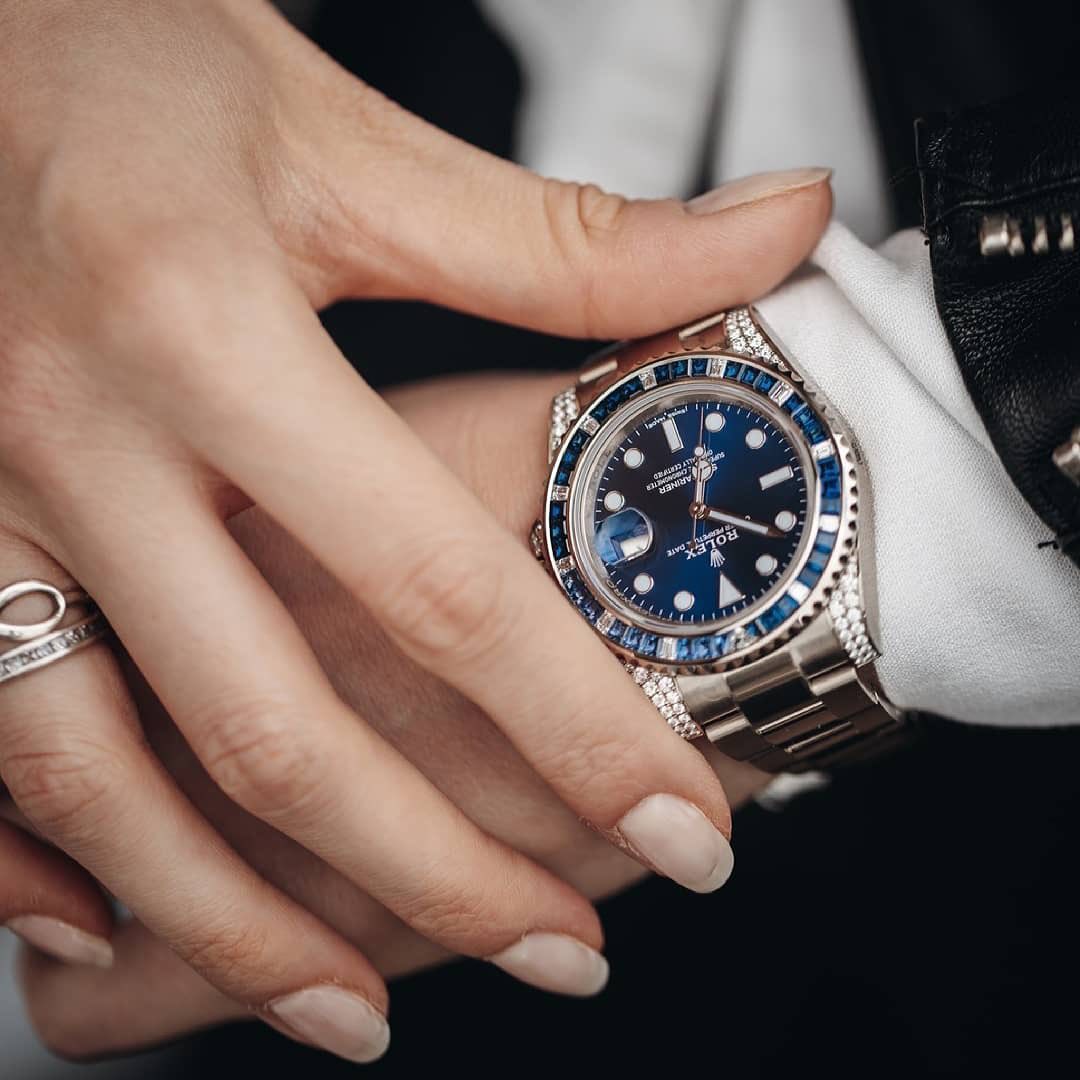 Rlx Submariner Date 116659 SABR 18K White Gold Diamonds Sapphires UNWORN