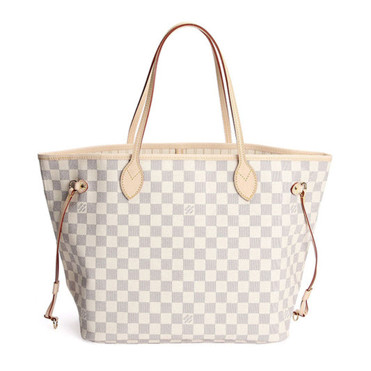 L N51107 Neverfull MM Shoulder Bag Damier Azur Canvas