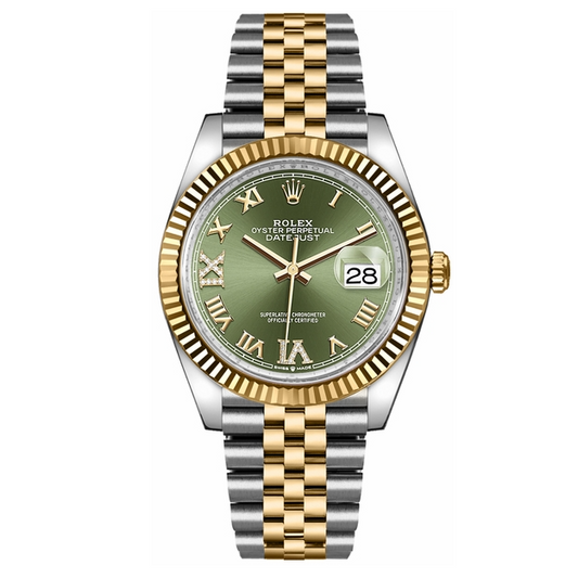 Rlx Datejust 36 Olive Green Dial Midsize Watch 126233