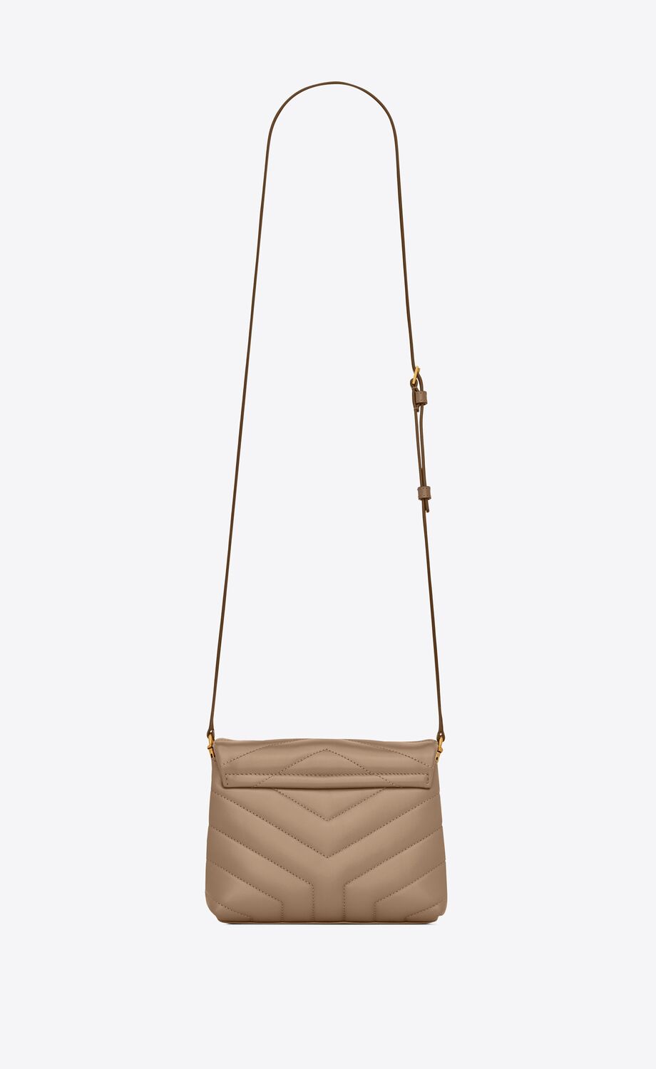 Y Loulou Toy Bag in Matelasse 'Y' Leather in Greyish Brown