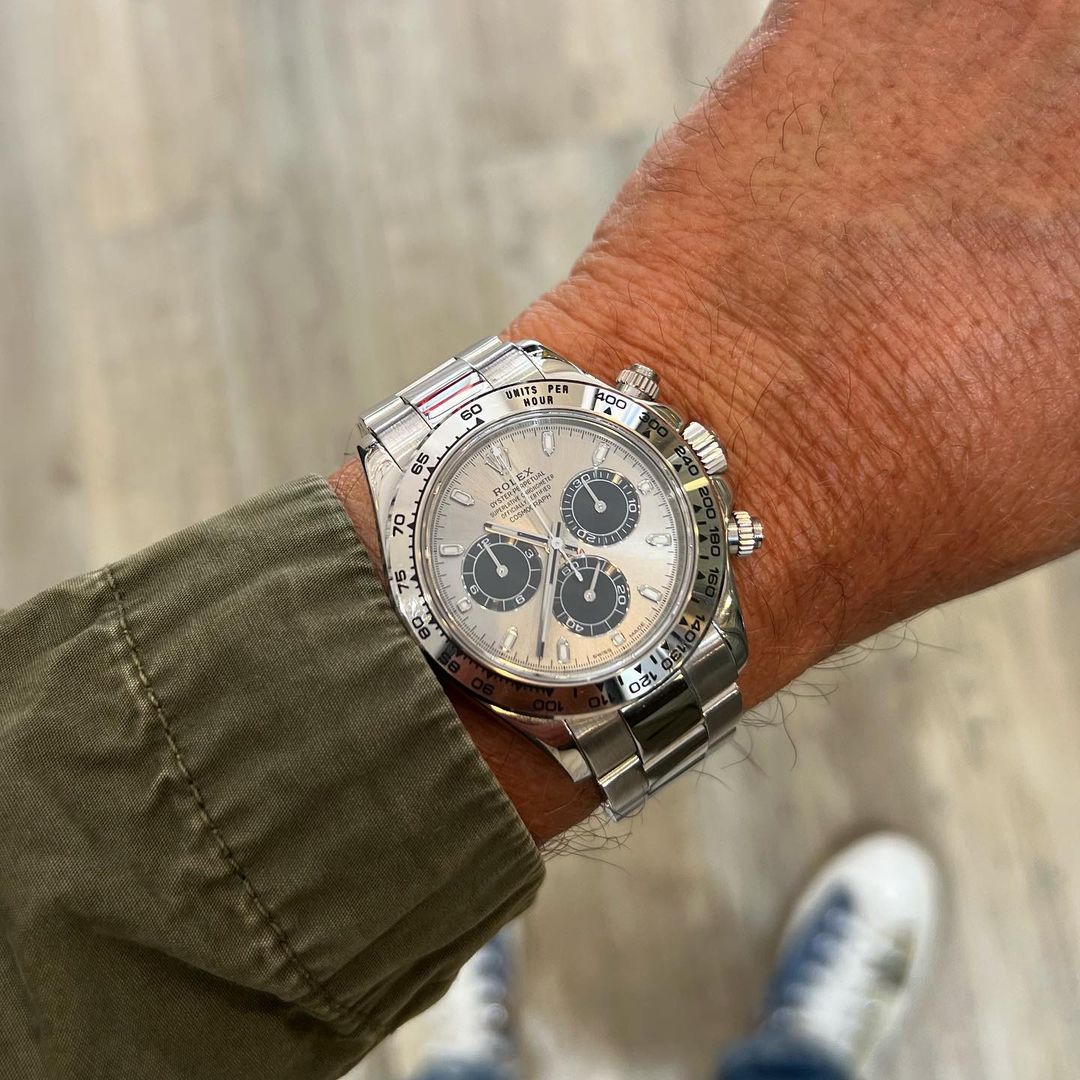 RLX White Gold Daytona 116509 Steel and Black