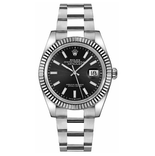 Rlx Datejust 36 Black Index Oyster Unisex Watch 126234-0016