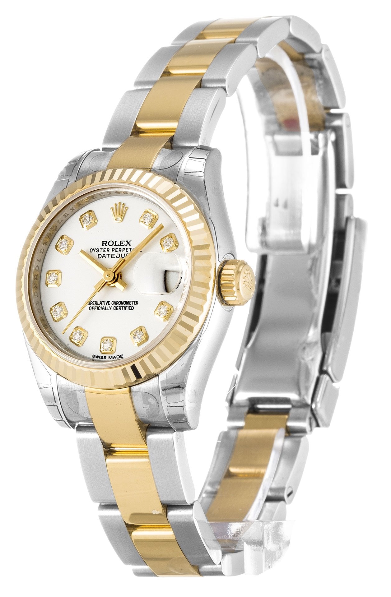 Rw Datejust Lady White Diamond Dial 179173