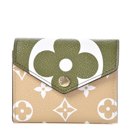 L Monogram Giant Zoe Wallet Khaki