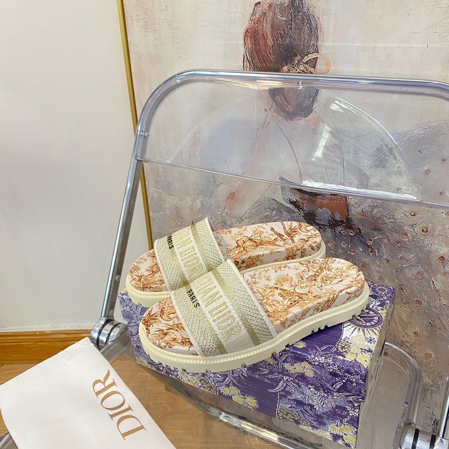 Jacquard Pattern Slippers