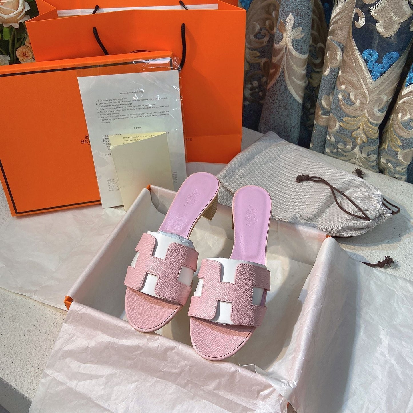 Classic H Heel Sandals