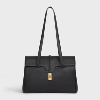 MEDIUM SOFT 16 BAG IN SUPPLE GRAINED CALFSKIN BLACK