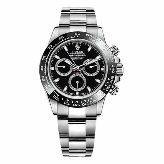 RLX Cosmograph Daytona Black Dial Stainless Steel Oyster Men's Watch 116500ln-0002