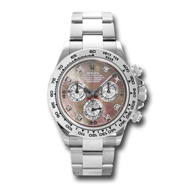 RLX Cosmograph Daytona 18k White Gold, Dark mother of pearl dial, Oyster bracelet 116509-0044