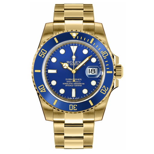 Rlx WHITE GOLD SMURF SUBMARINER WATCH REF. 116619