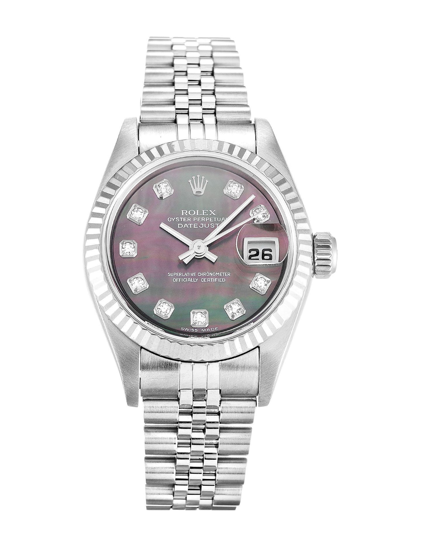 Rw Datejust Lady Pearl Black-Diamond Dial 79174