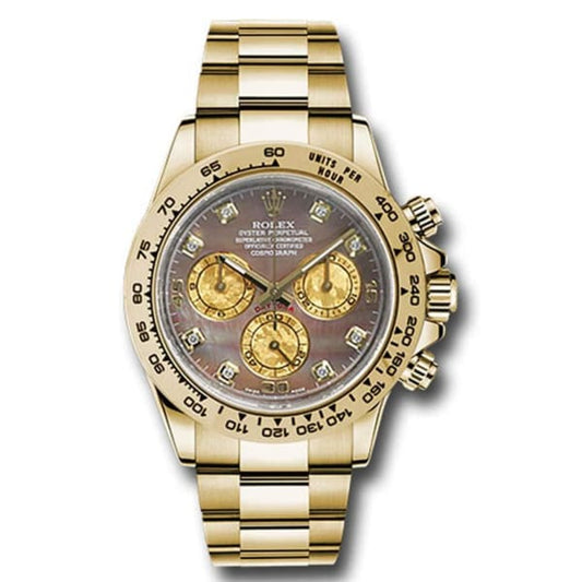RLX Cosmograph Daytona Dark mother of pearl Dial 18kt Yellow Gold Men's Watch 116508-0011