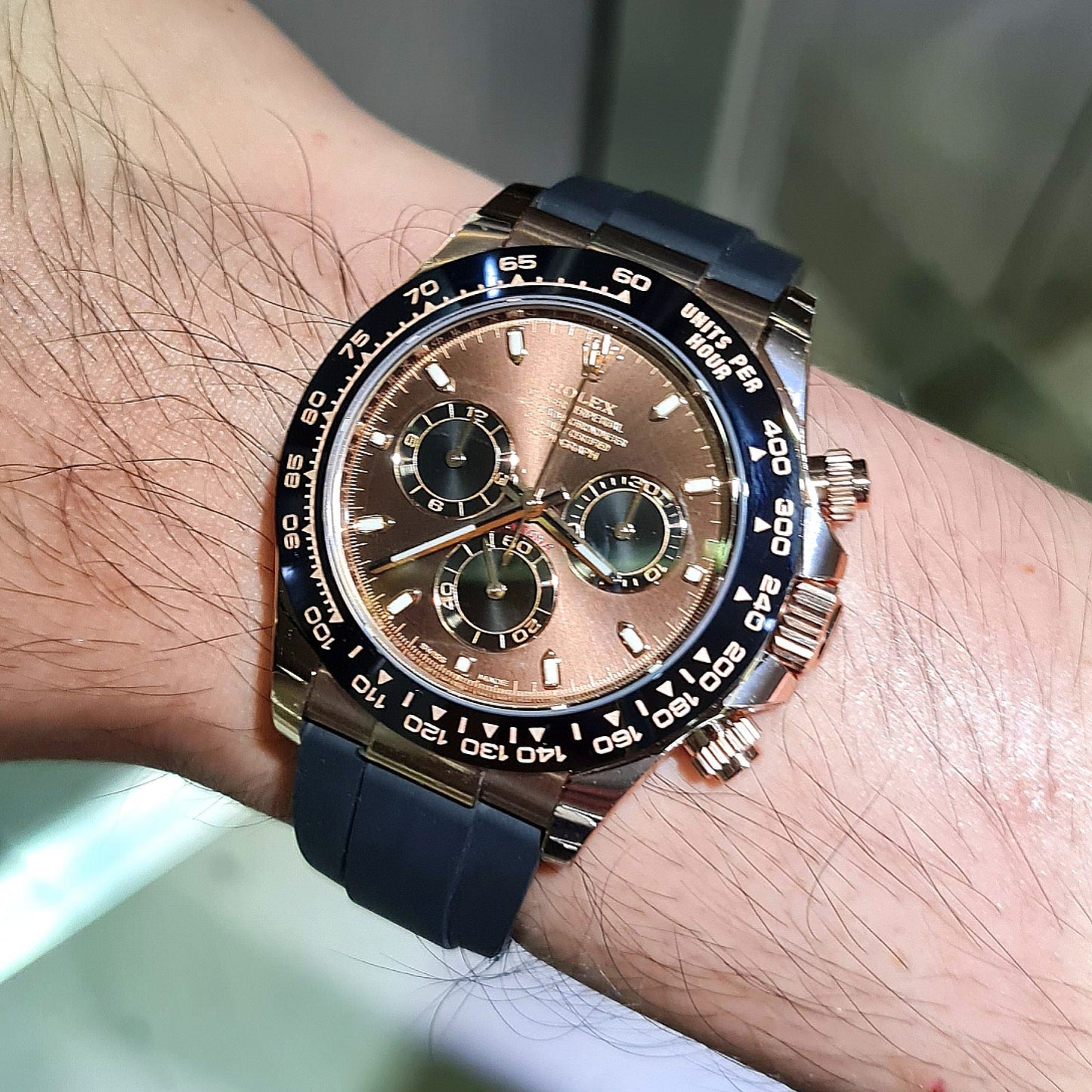 RLX Cosmograph Daytona Everose Gold Oysterflex M116515LN-0041