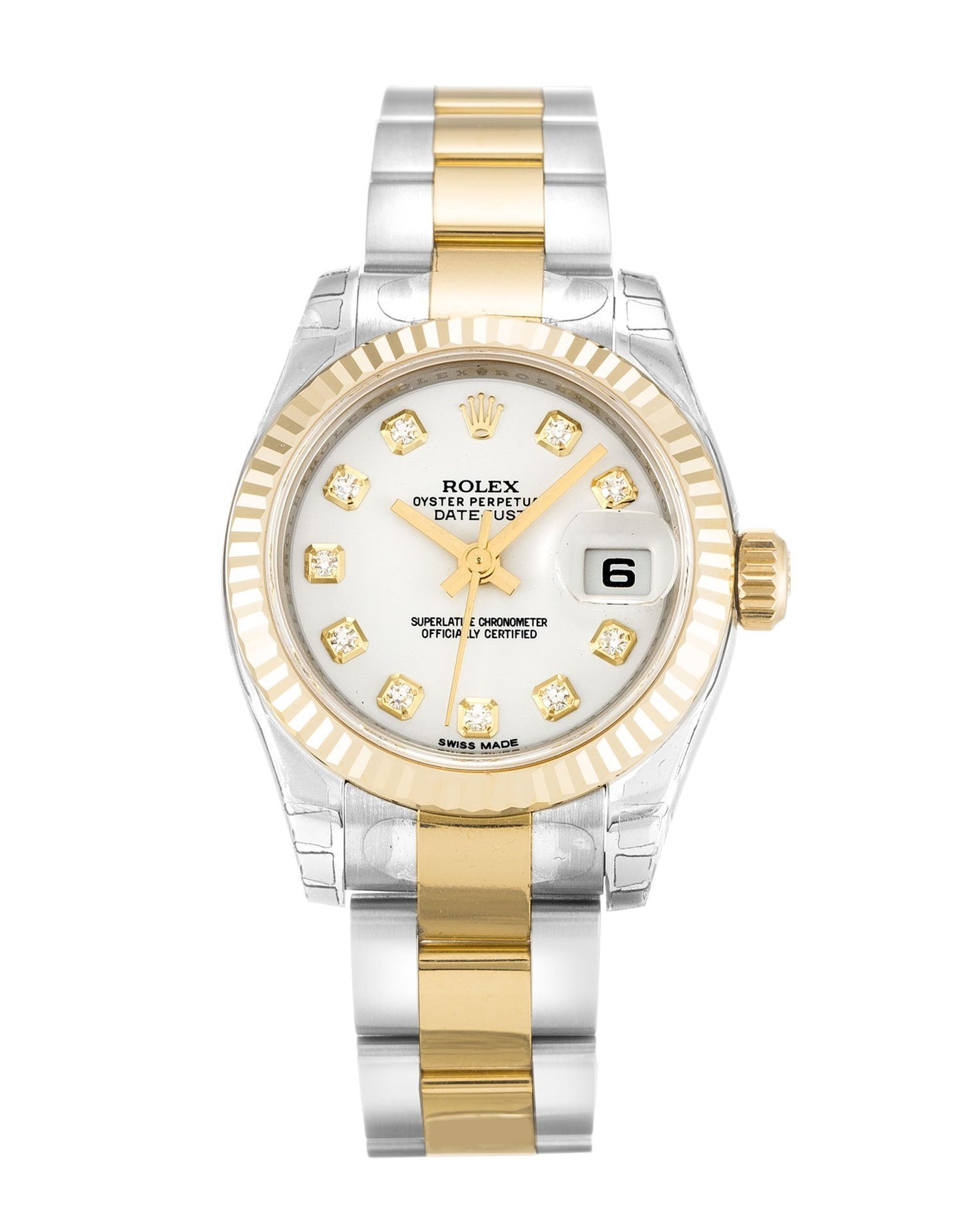 Rw Datejust Lady White Diamond Dial 179173